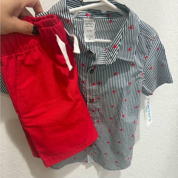 Carter's Button Down Shirt + Shorts [NWT] - Picture 3 of 3